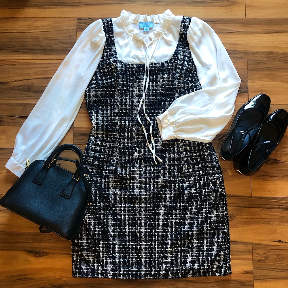 CeCe Patterned Dress Size S